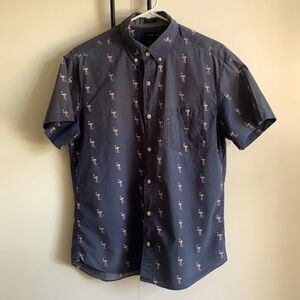 J. Crew short sleeved button down shirt size M